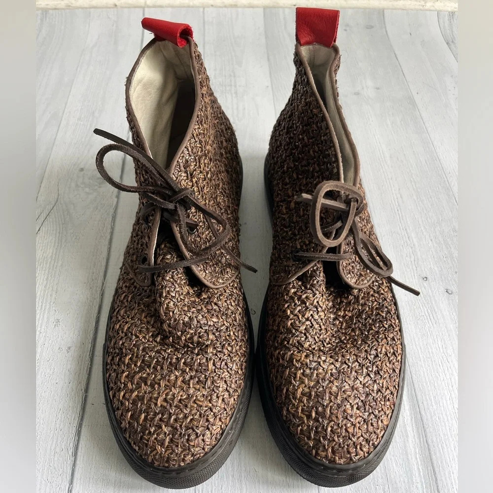 RARE Del Toro Brown Woven Chukka Sneaker Size 11